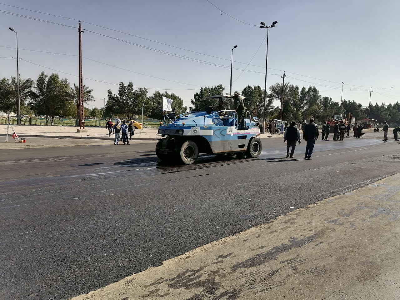 حملة قشط و اكساء في شوراع بغداد
