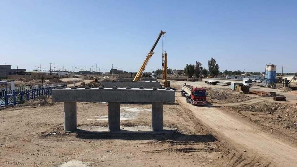 الاعمار تواصل جهودها لانجاز جسر المأمون في محافظة الانبار