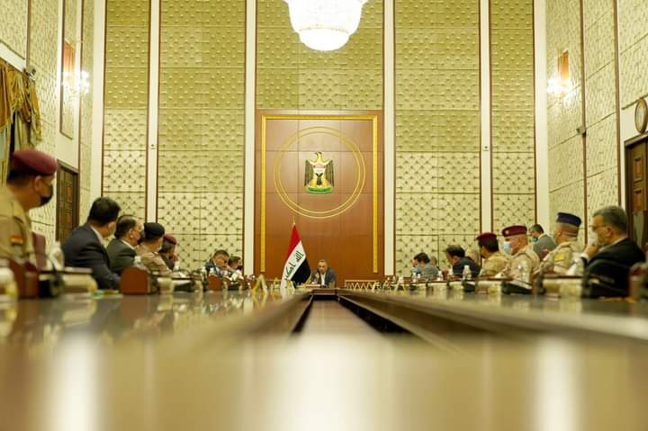 رئيس مجلس الوزراء القائد العام للقوات المسلحة السيد مصطفى الكاظمي يترأس اجتماعاً للمجلس الوزاري للأمن الوطني
