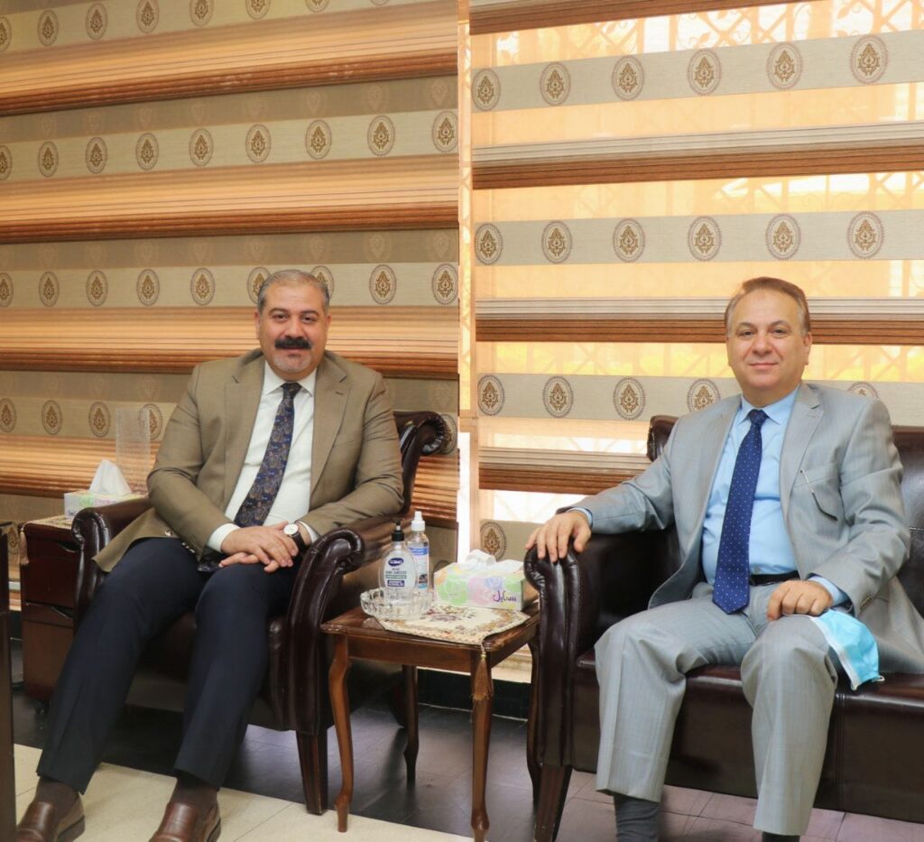 التجارة: مدير عام شركة المعارض العراقية يلتقي السفير اللبناني في العراق