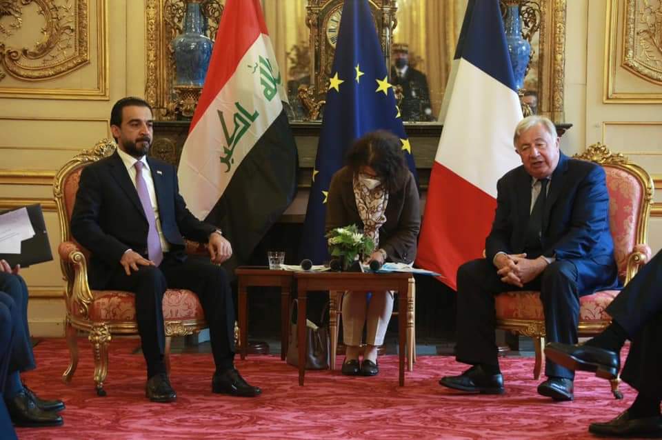 الحلبوسي يؤكد لرئيس مجلس الشيوخ الفرنسي أهمية “دعم” العراق من أجل تحقيق الاستقرار
