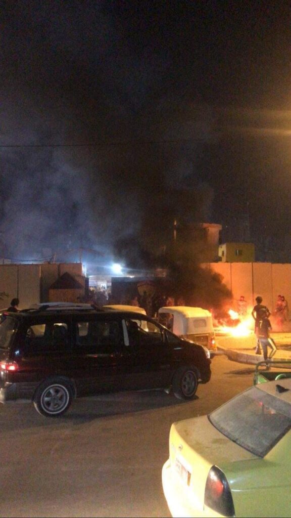 الدفاع المدني تكافح حريقا بمدينة الصدر