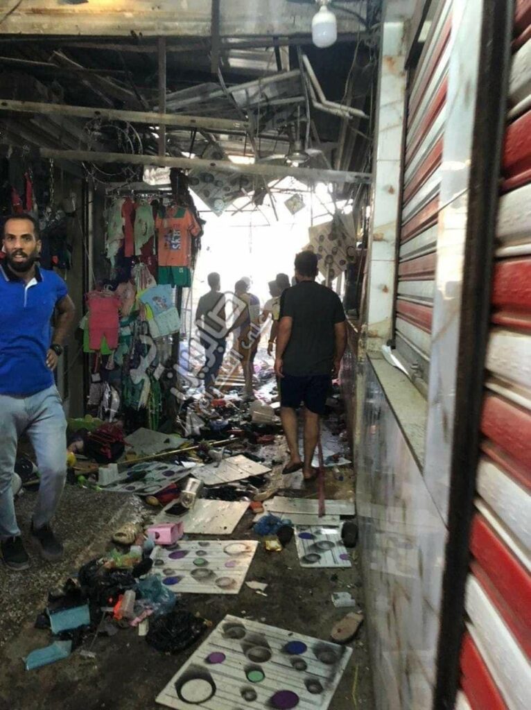 انفجار في سوق الوحيلات شرقي بغداد