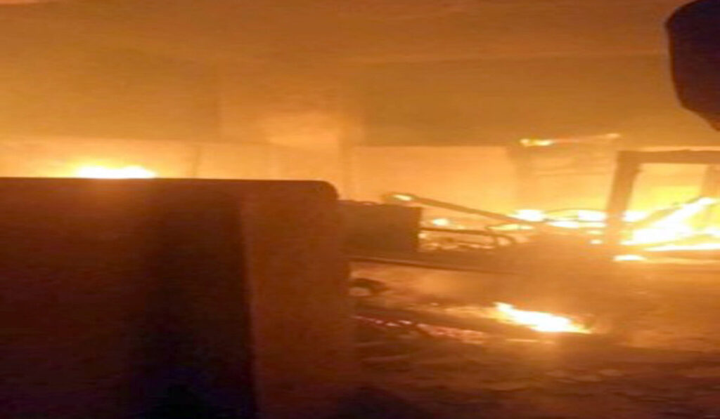 اندلاع حريق في سوق بمدينة الصدر