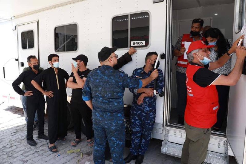 انطلاق حملة ميدانية لتطعيم المواطنين في احدى مناطق بغداد
