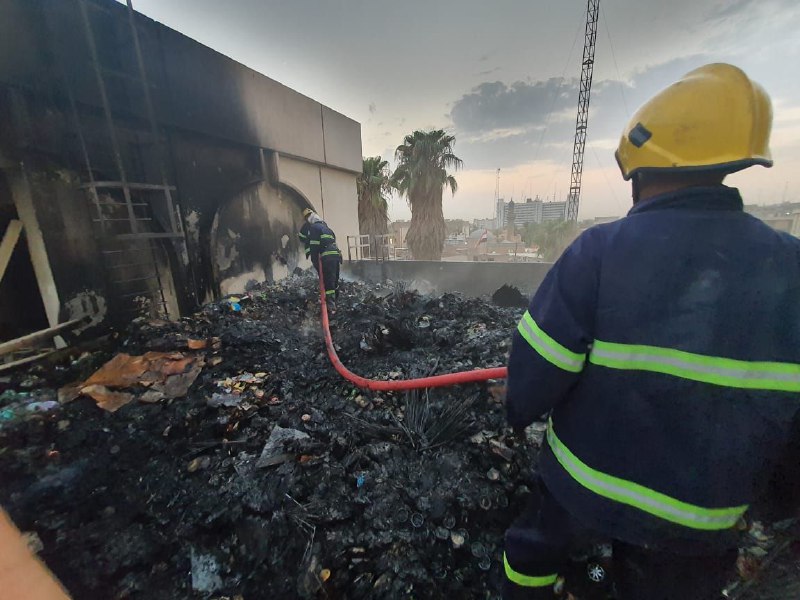الدفاع المدني: اخماد حريق وسط بغداد دون تسجيل اصابات