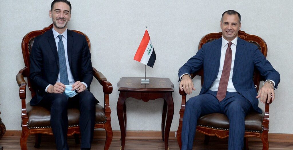 العراق وايطاليا يبحثان سبل تعزيز القضايا المشتركة