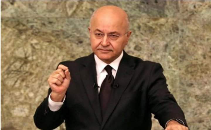 رئيس الجمهورية العراقي برهم صالح في لقاء متلفز تابعته الاصداء