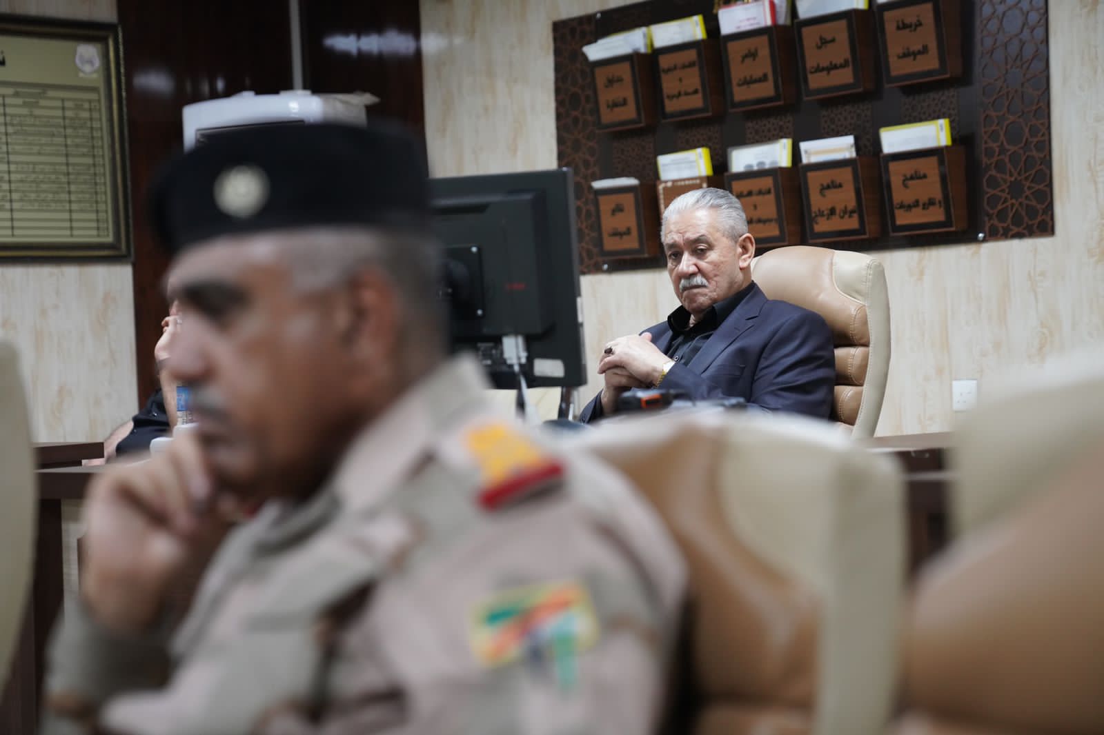 وصول  رئيس جهاز الأمن الوطني  عبد الغني الأسدي  الى محافظة نينوى