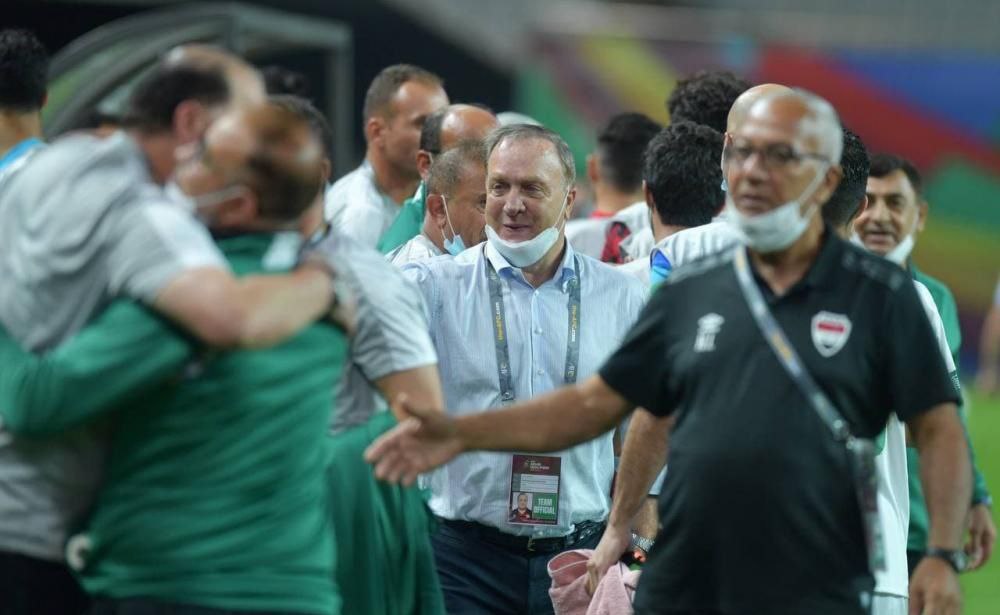 أدفوكات في المؤتمر الصحفي عقب مباراة العراق وكوريا الجنوبية ضمن تصفيات كأس العالم: