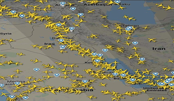 النقل تعلن عن أسباب زيادة حركة الملاحة الجوية فوق العراق 