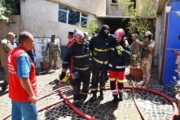 إخماد حريق بأحد مستشفيات بغداد 