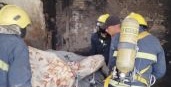  الدفاع المدني يخمد حريق معمل النجارة في الفلوجة وينتشل جثتي العاملين