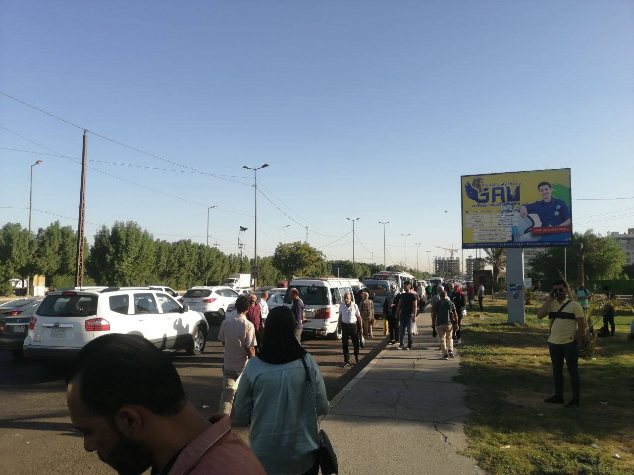 الموقف المروري في العاصمة بغداد