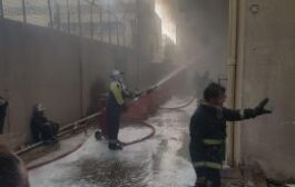 إنقاذ موظفة وإصابة رجل إطفاء بإخماد حريق إندلع ببناية الوقف الشيعي ببغداد 