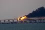 روسيا تعلن أسباب حريق جسر القرم 