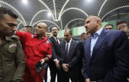 وزير الداخلية يصل مطار بغداد ويصدر توجيهاً يخص حريق صالة المغادرة