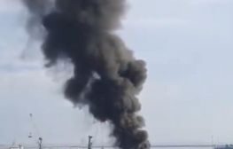 وقوع انفجار واندلاع حريق بميناء سامسون في تركيا