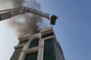 الدفاع المدني تخمد حريق فندق الكرادة وتخلي النزلاء