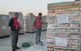 الهلال الأحمر: تجهيز ٢٥ طنا من المواد الغذائية والاغاثية لأرسالها الى غزة